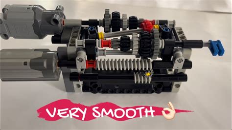 Lego Technic Cvt Gearbox Transmission With Motorized Shifting Mechanism