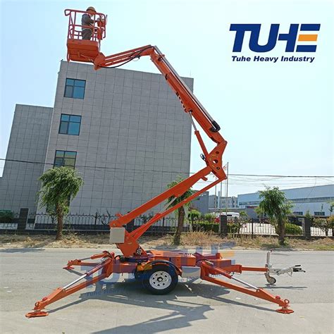 AC 18 Meter Hydraulic Articulated Booms Aerial Bucket Truck Aerial Lift