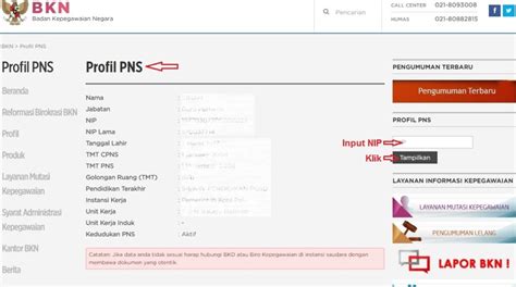 2 Cara Cek Profil Pns Melalui Nip Secara Online Lokerpintarid