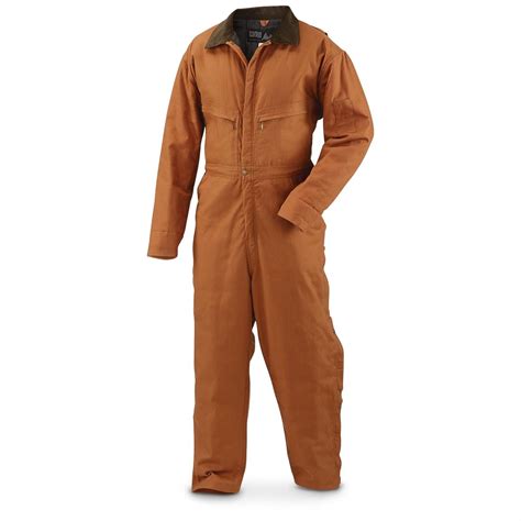 Wfs Mens Canvas Insulated Coveralls 649041 Insulated Pants