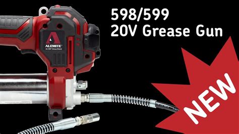 NEW PRODUCT Alemite 598 20 Volt Battery Powered Grease Gun YouTube