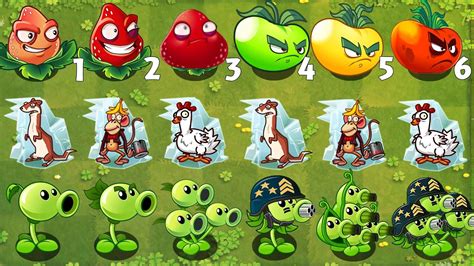 PvZ 2 Gameplay Best Plants Using 1 Plant Food VS Team Frozen Zombies