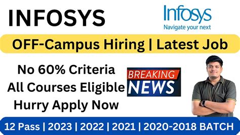 Infosys Off Campus Drive Batch Breaking News Infosys