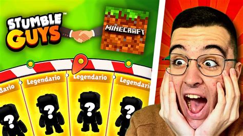 NUEVO PASE de STUMBLE GUYS 2023 COLABORACIÓN con MINECRAFT YouTube