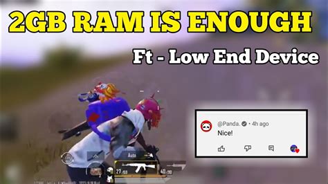 2GB RAM IS ENOUGH LOW END DEVICE PUBG BGMI MONTAGE NON GYRO 2GB