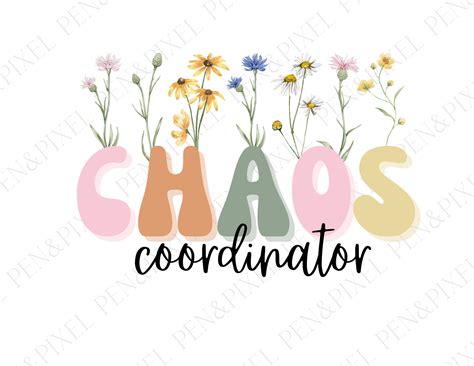 Chaos Coordinator PNG, Chaos PNG, Mom Life - Etsy