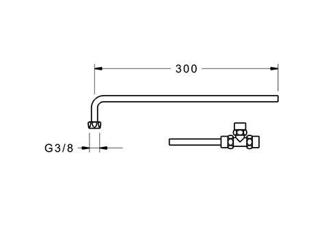 66380100 Anschlussrohr L 300 Mm HANSAMINIMAT HANSA