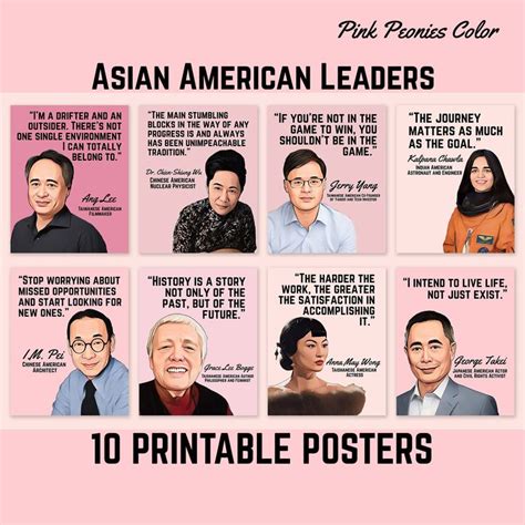 Asian American Leaders, AAPI Asian Pacific American Heritage Month ...