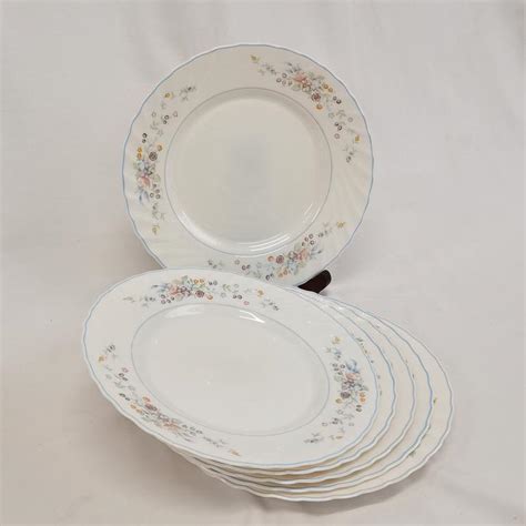 Assiettes Plates Arcopal Verre Opale Ann Es Blanc Laiteux