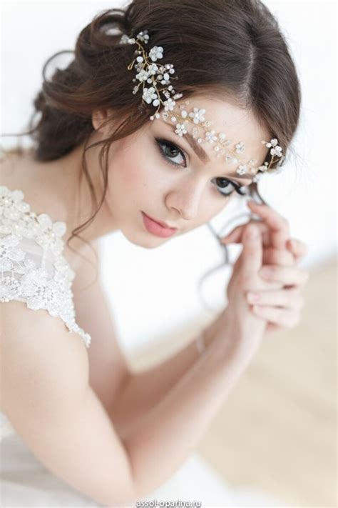 Bridal Crystal Wedding Headband Forehead Hair Piece Halo Hair Etsy