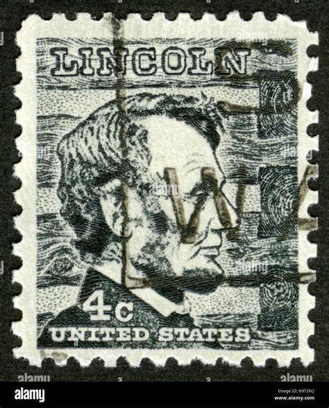 US Postage Stamp Abraham Lincoln 1809 1865 Portrait American