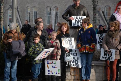 Idle No More Guelph Ontario Protest Editorial Photo Image Of