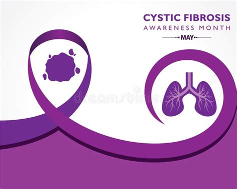 Vector Illustration Of Cystic Fibrosis Awareness Month Observed In May