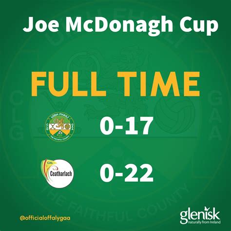 Official Offaly Gaa On Twitter Joe Mcdonagh Cup Senior Hurling Full