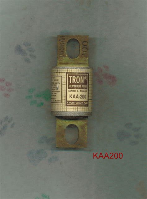 Bussmann Kaa200 Fuse Kaa 200 Fuse 130 Volt 100 Amp Ebay