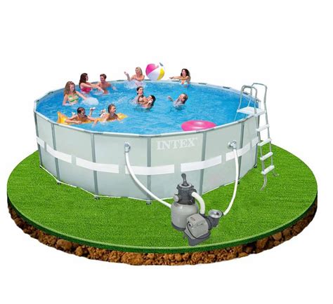 Piscina Intex Ultra Frame 549 X 132 Cm Con Depuradora De Arena