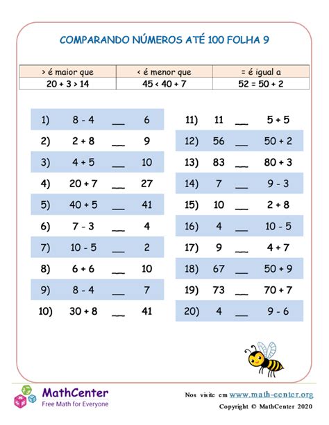 Segundo Ano Planilhas N Meros De Dois D Gitos Math Center