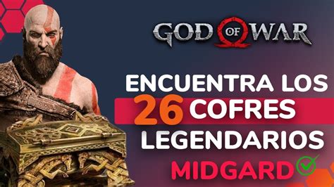 God Of War Todos Los COFRES LEGENDARIOS Cofres Legendarios De Midgard