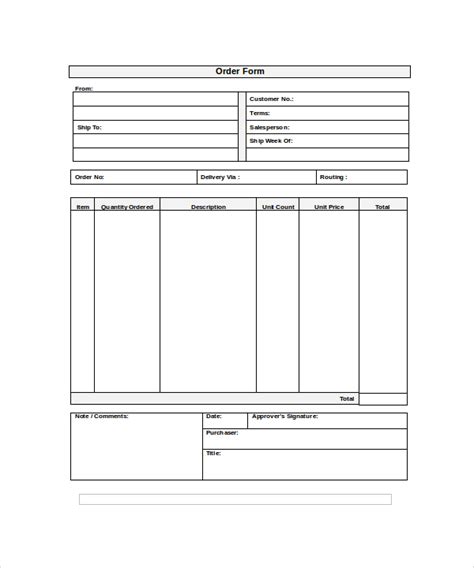 FREE 20+ Order Form Templates in PDF | MS Word | Excel