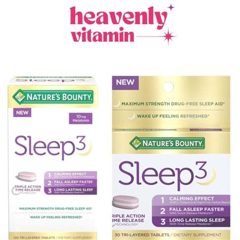 Jual Natures Bounty Sleep 3 With Melatonin L Theanin Herbal Blend