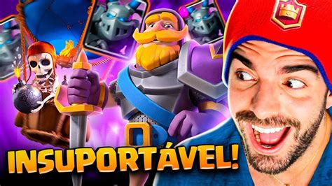 Deck Insano De Bal O Cavaleiro E Mineiro No Clash Royale Youtube