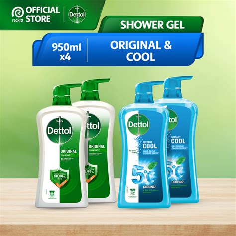 Dettol Shower Gelantibacterial Body Wash 950ml X 4 Shopee Malaysia