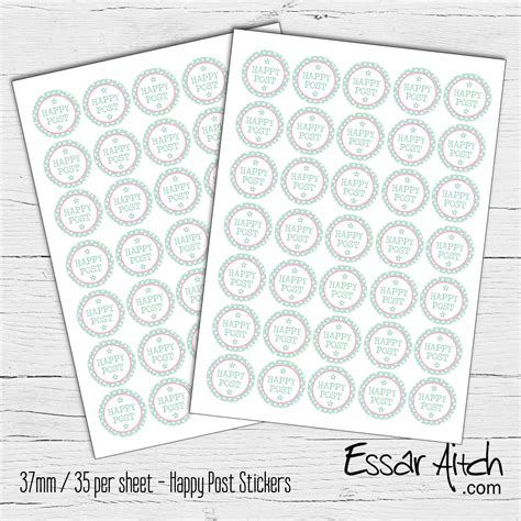 Happy Post Stickers Essar Aitch
