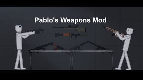 NEW Weapons! Pablo's Weapons Mod For People Playground - YouTube