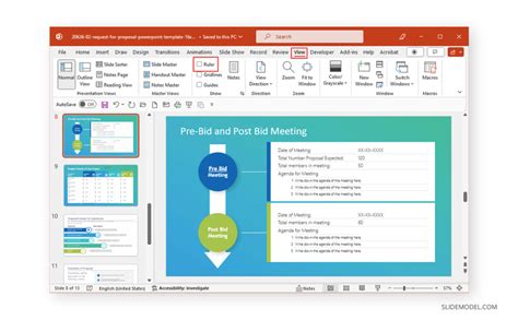 Enable Ruler In Powerpoint Slidemodel