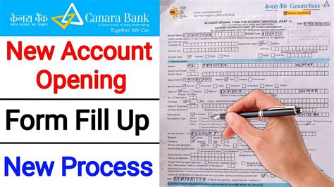 How To Fill Canara Bank Account Opening Form Canara Bank Account