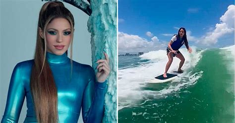 Shakira Sorprende A Sus Fans Con Su Habilidad Para El Surf En Miami Video