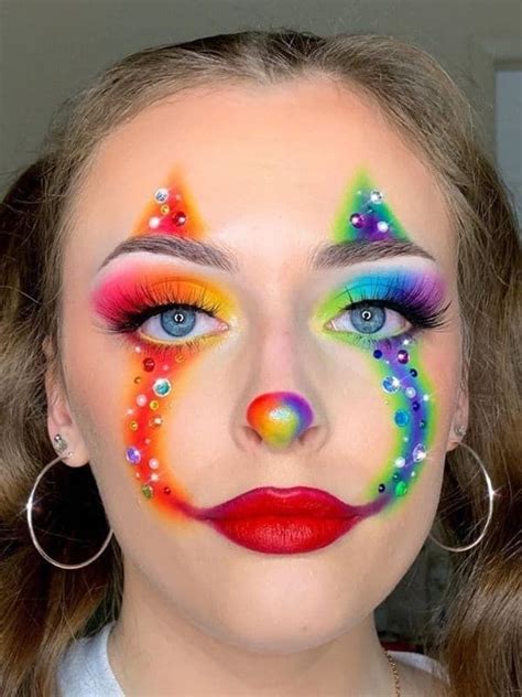 Womens Clown Makeup, Easy Clown Makeup, Circus Makeup, Carnival Makeup ...