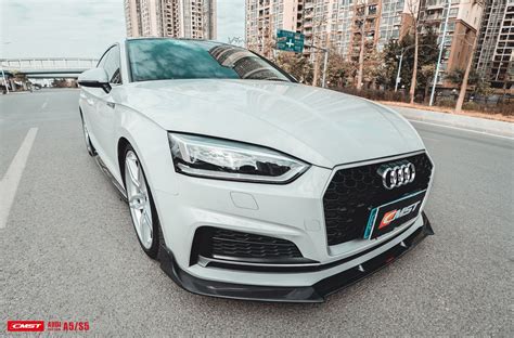 Cmst Tuning Carbon Fiber Front Lip For Audi A5 S5 Rs5 B9 2017 2019