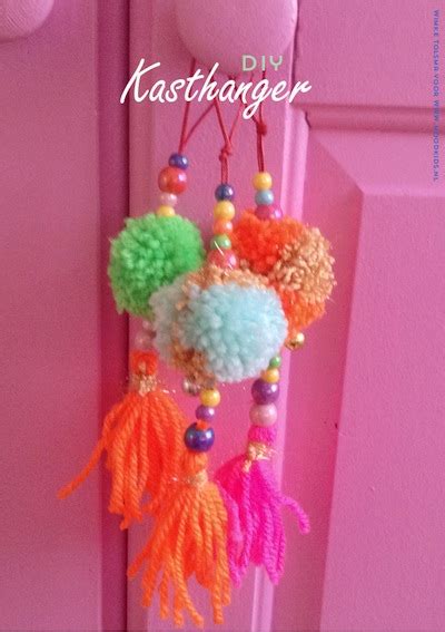 Yarn And Bead Craft Pompom Pendants The Crafty Crow Bloglovin