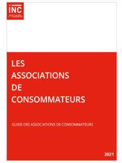 Guide Des Associations De Consommateurs Guide Des Associations De