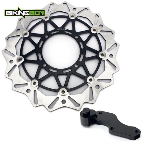 Bikingboy Mm Front Brake Discs Disks Rotors Brakcet For Kawasaki Klx