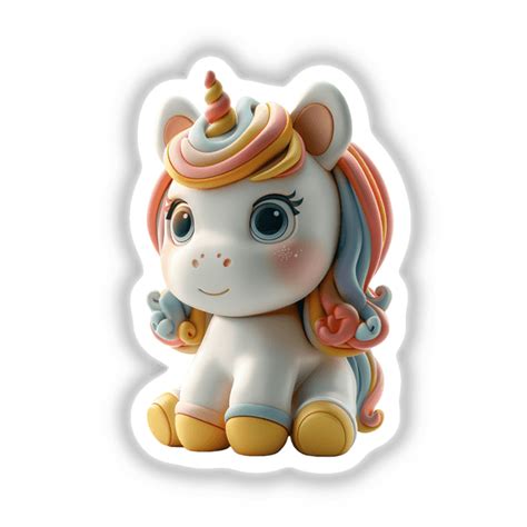 Dimple Unicorn Stickers And Art By Decal Venue