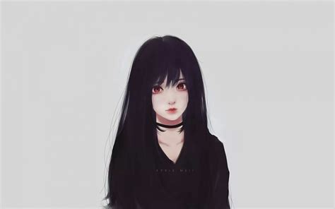 Anime Girl Black And White Wallpapers - Wallpaper Cave