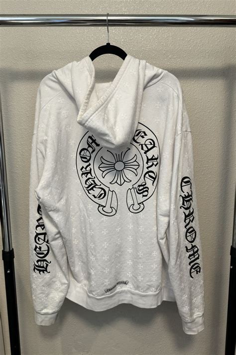 Chrome Hearts Chrome Hearts Plus Cross All Over Print Zip Up Hoodie