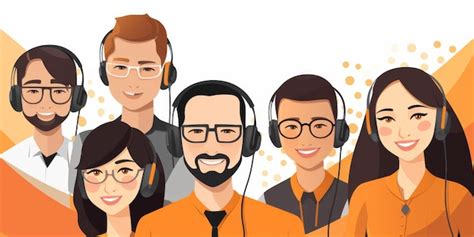 Premium Photo Group Of People Listening To Headphones