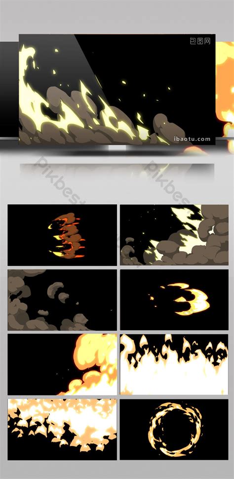 12 fire burning animation s with alpha channel | Video MOV Free ...