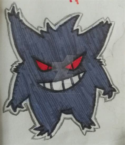 Shiny Gengar by my-invader-mia on DeviantArt