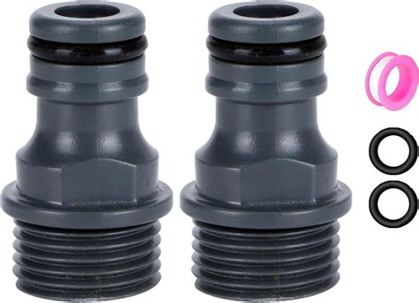 2 Pack Garden Hose Tap Connector 1 2 Inch Male Threaded Tap Connector