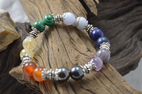 Chakra Energy Bracele 7 Chakra Healing Bracelet Multi Colored Beaded