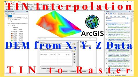 How To Create Dem Digital Elevation Model From Xyz Data Using Arcgis Tin Interpolation