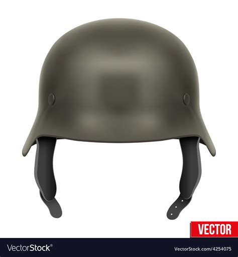 German Army Helmet Royalty Free Vector Image Vectorstock