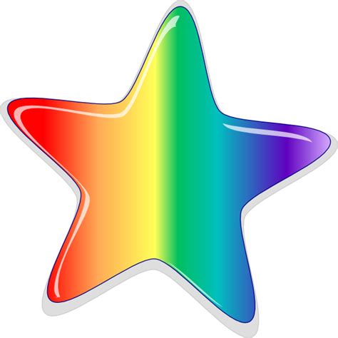 rainbow star clip art  clkercom vector clip art  royalty