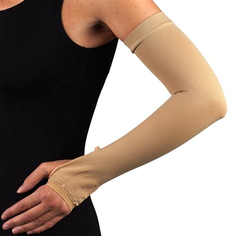 Buy Compression Arm Sleeve With Gauntlet Lymphedema Post Op Support