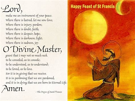 Feast Of St Francis Of Assisi Fmdm International