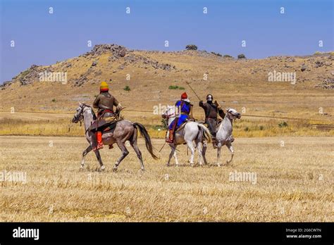 Lavi Israel July 02 2021 Re Enactment Of The 1187 Battle Of The Horns Of Hattin Ayyubid